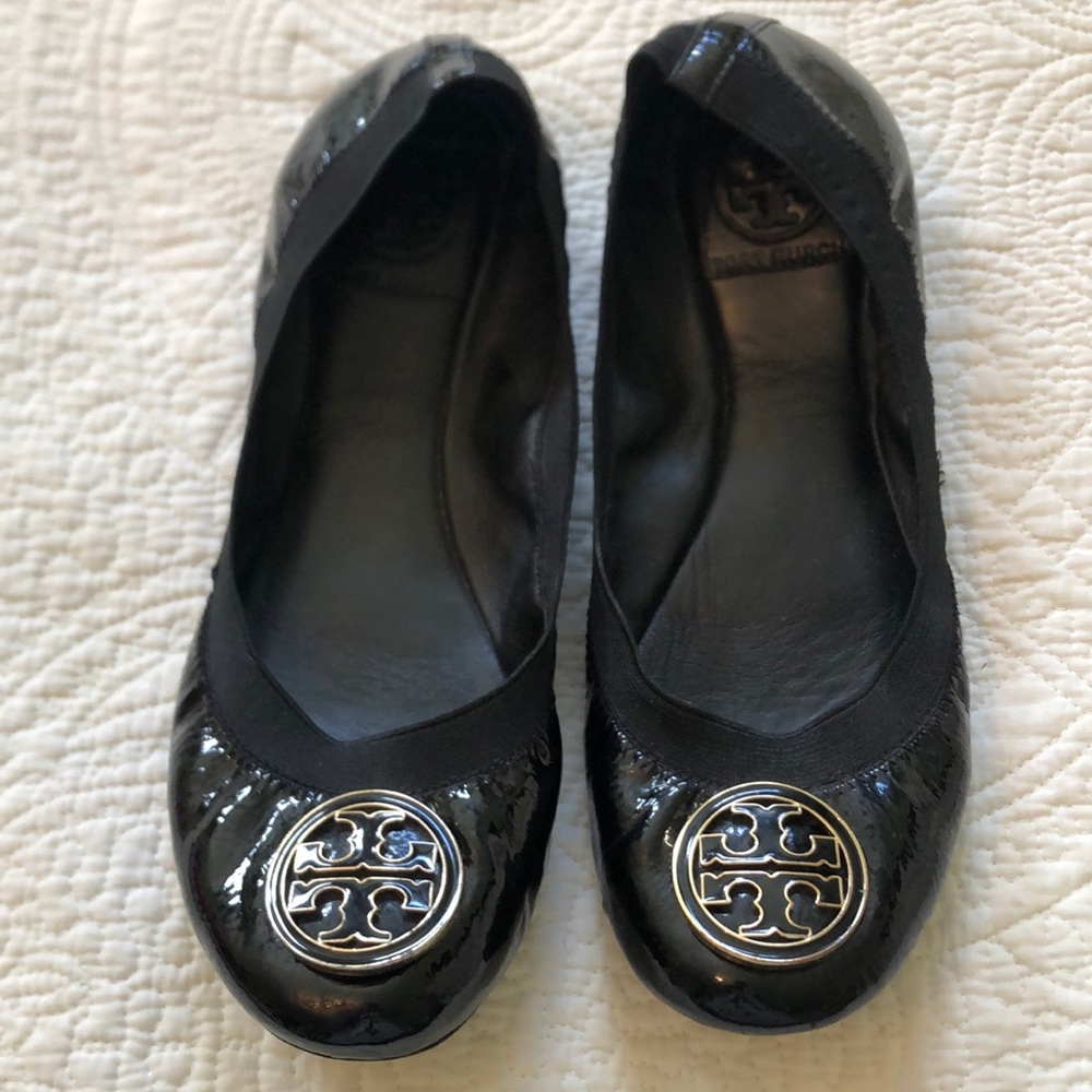 Tory Burch Patent Leather Reva Ballet Flats
